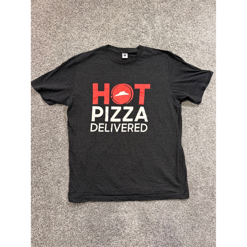 Pizza Hut T-Shirt Mens L Gray Hot Pizza Delivered PH3040PLA Short Sleeve Graphic